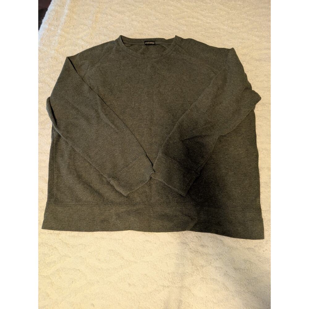 Banana Republic Men’s Sweater Cotton Blend Dark Gray XXL 2XL Big & Tall